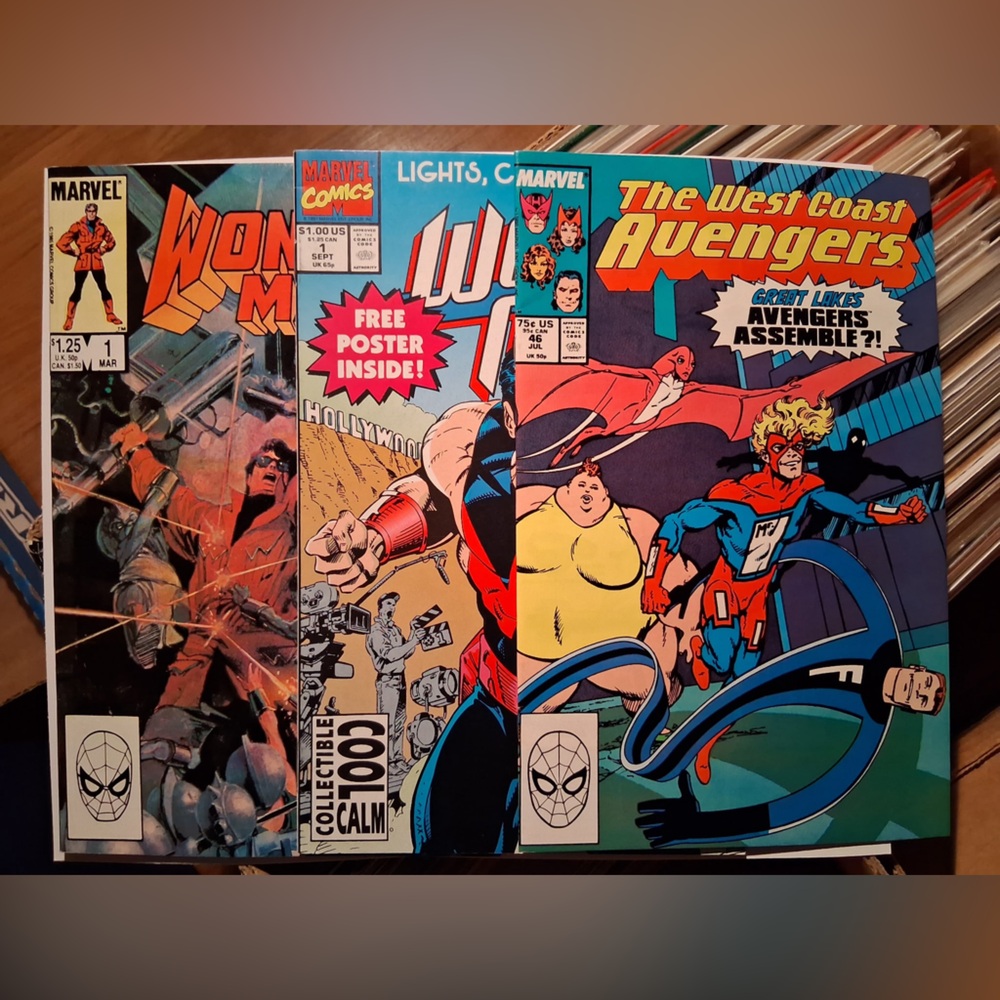 THEWESTCOASTAVENGERS #46... WONDER MAN(1991) #1.. BONUSWONDER MAN(1985) #1.